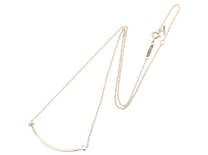Collana T Smile Small in oro rosa 18K di Tiffany & Co. D'oro - vista 2