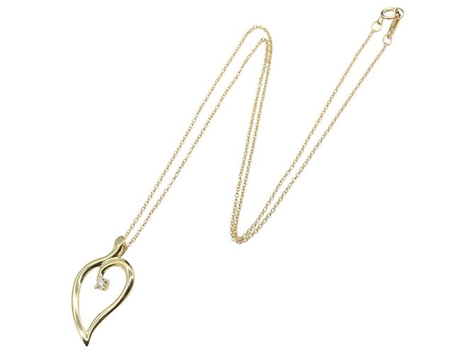 Collana a forma di foglia in oro giallo con diamante di Tiffany & Co. D'oro - vista 2