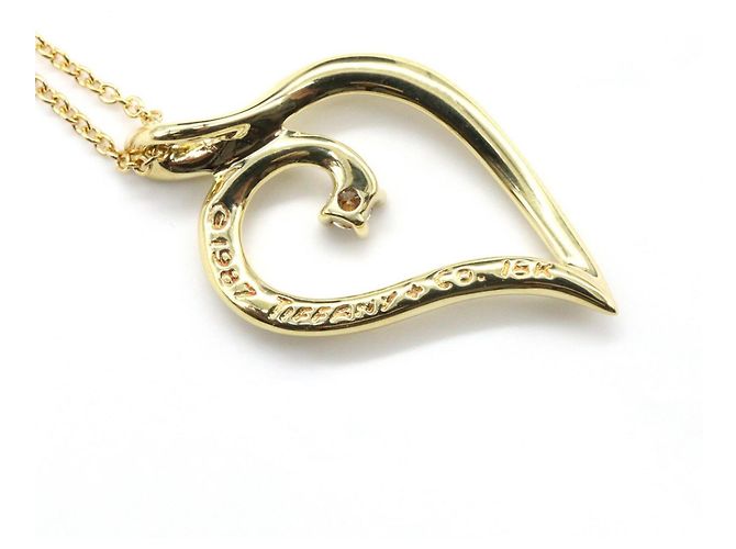 Collana a forma di foglia in oro giallo con diamante di Tiffany & Co. D'oro - vista 5