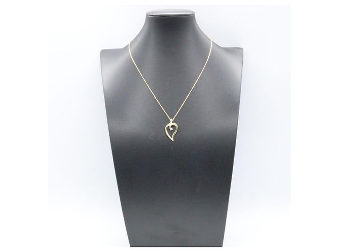Collana a forma di foglia in oro giallo con diamante di Tiffany & Co. D'oro - vista 6