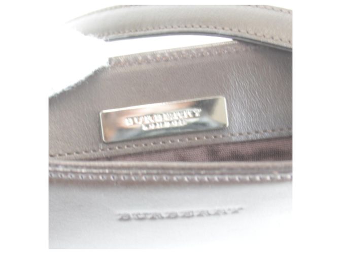 Borsa a Spalla Burberry London Stitch Marrone - vista 14