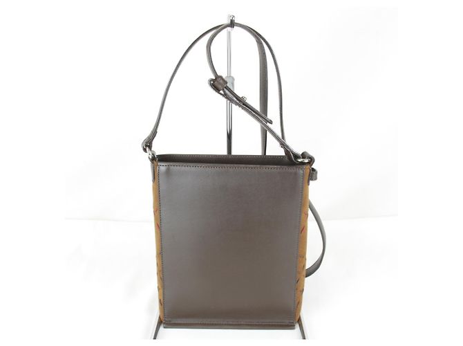 Borsa a Spalla Burberry London Stitch Marrone - vista 2