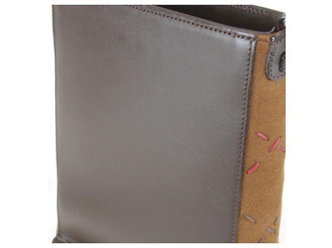 Borsa a Spalla Burberry London Stitch Marrone - vista 9