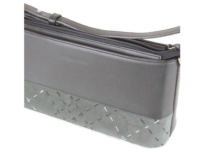 Borsa a Spalla Stitch di BURBERRY LONDON Marrone Nero - vista 12
