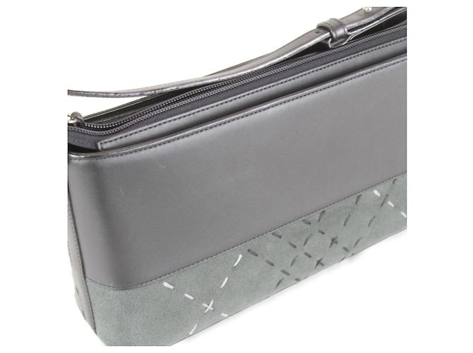 Borsa a Spalla Stitch di BURBERRY LONDON Marrone Nero - vista 13