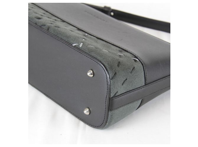 Borsa a Spalla Stitch di BURBERRY LONDON Marrone Nero - vista 5