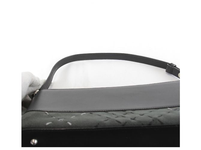 Borsa a Spalla Stitch di BURBERRY LONDON Marrone Nero - vista 9