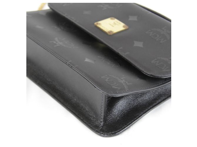 Borsa mini a catena 2 in 1 MCM Visetos Nero - vista 5