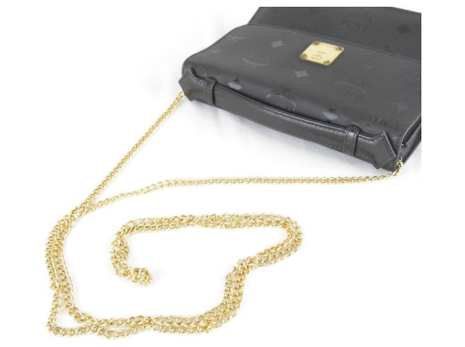 Borsa mini a catena 2 in 1 MCM Visetos Nero - vista 8
