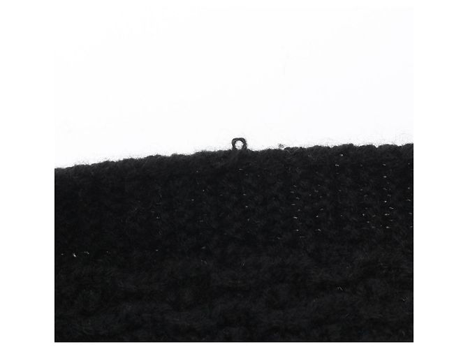 Timeless Chanel Coco Mark Cashmere Schal in Schwarz - Ansicht 5