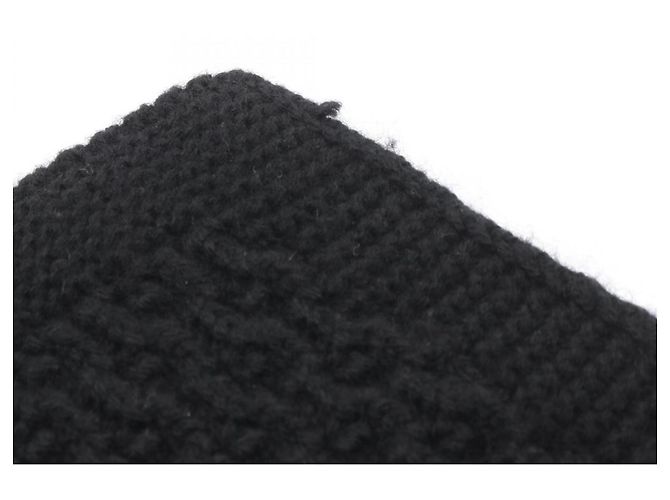 Timeless Chanel Coco Mark Cashmere Schal in Schwarz - Ansicht 6