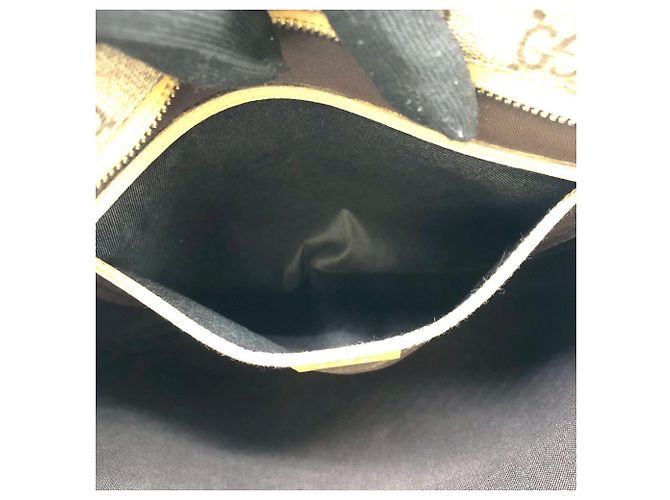 Borsa a spalla GG Supreme gialla Gucci Giallo - vista 12