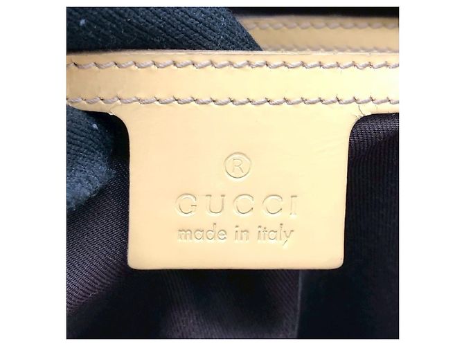 Borsa a spalla GG Supreme gialla Gucci Giallo - vista 13