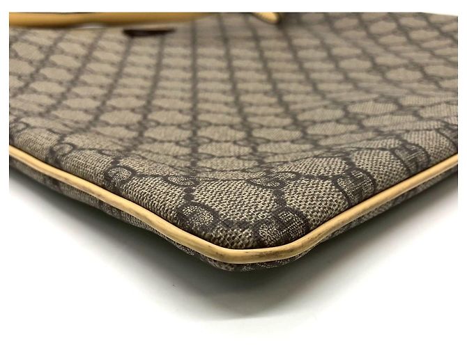 Borsa a spalla GG Supreme gialla Gucci Giallo - vista 6