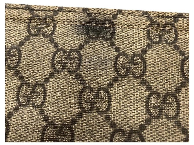 Borsa a spalla GG Supreme gialla Gucci Giallo - vista 9