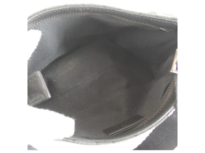 Mini borsa a mano in tela GG nera Gucci Nero - vista 11
