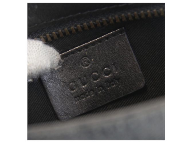 Mini borsa a mano in tela GG nera Gucci Nero - vista 12