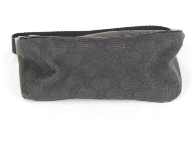 Mini borsa a mano in tela GG nera Gucci Nero - vista 7
