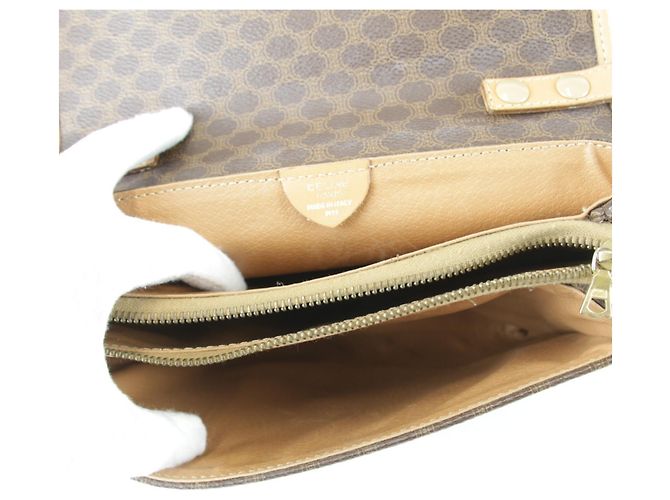 Céline Borsa a Spalla Celine Macadam Marrone - vista 5
