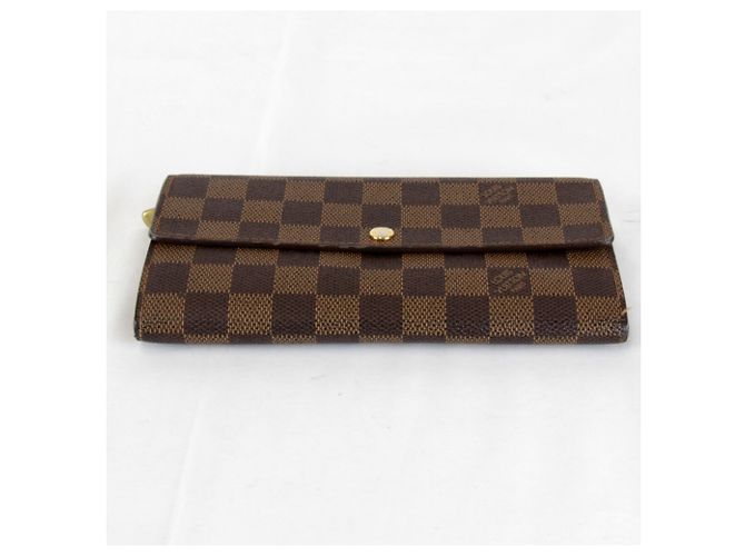 Cartera Larga Sarah de Louis Vuitton Castaño - vista 5