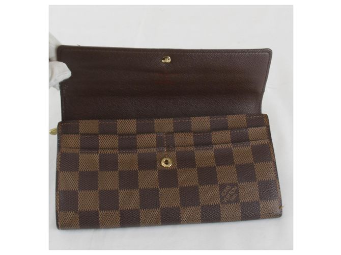 Cartera Larga Sarah de Louis Vuitton Castaño - vista 7