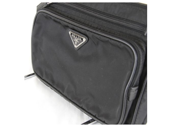 Marsupio Prada Saffiano in nylon nero - vista 10