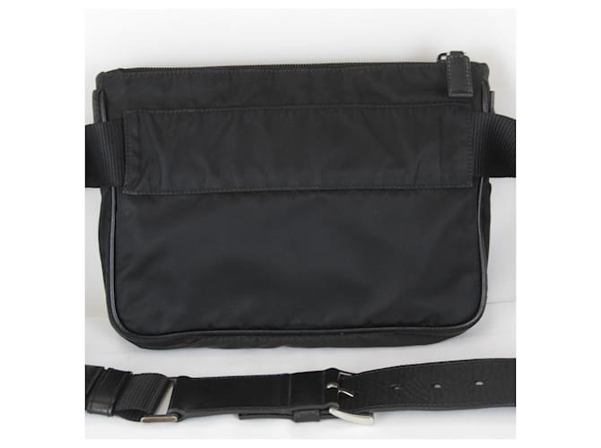 Marsupio Prada Saffiano in nylon nero - vista 2