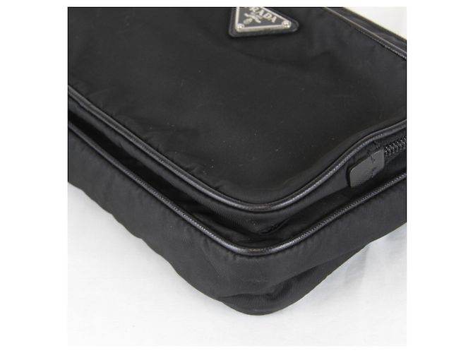 Marsupio Prada Saffiano in nylon nero - vista 5