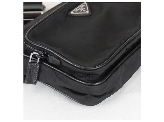 Marsupio Prada Saffiano in nylon nero - vista 6