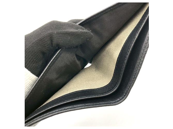 Billetera de cuero bi-fold Gancini de Salvatore Ferragamo Negro - vista 12