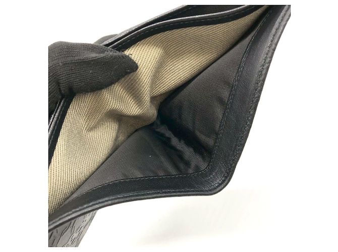 Billetera de cuero bi-fold Gancini de Salvatore Ferragamo Negro - vista 13