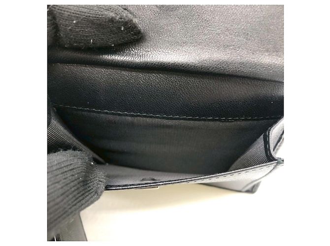 Billetera de cuero bi-fold Gancini de Salvatore Ferragamo Negro - vista 14
