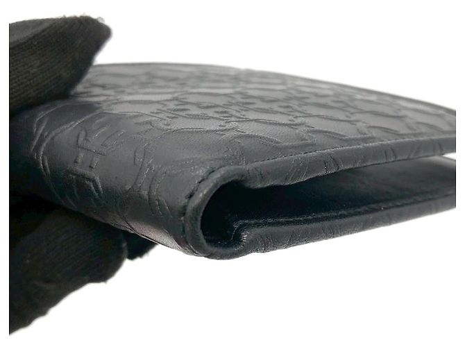 Billetera de cuero bi-fold Gancini de Salvatore Ferragamo Negro - vista 6