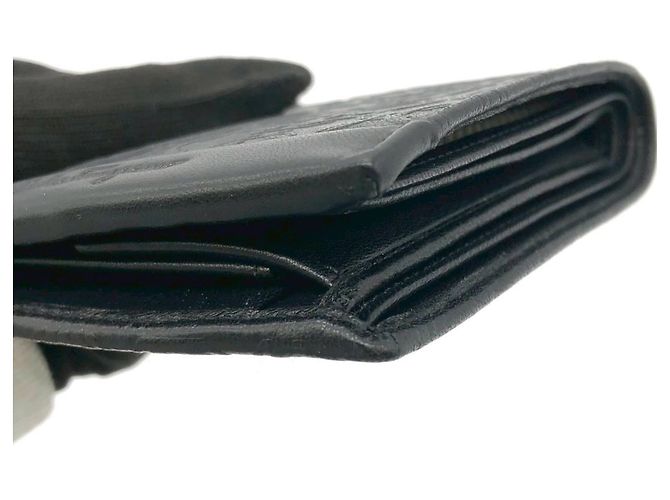Billetera de cuero bi-fold Gancini de Salvatore Ferragamo Negro - vista 9