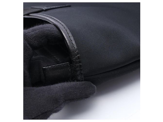 Borsa tote in tela e pelle nera Gucci Nero - vista 10