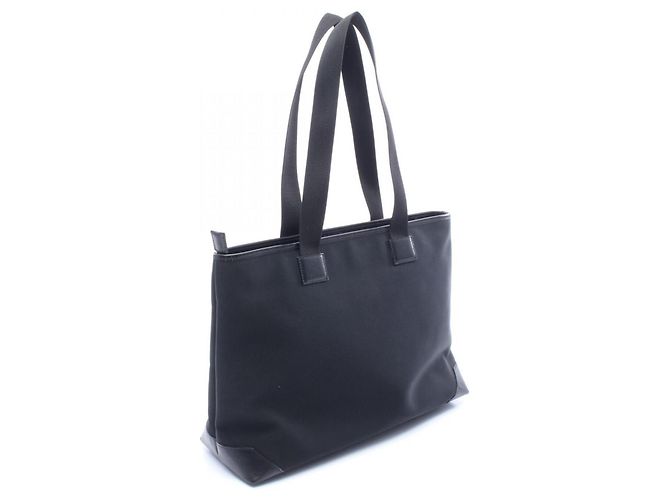 Borsa tote in tela e pelle nera Gucci Nero - vista 2