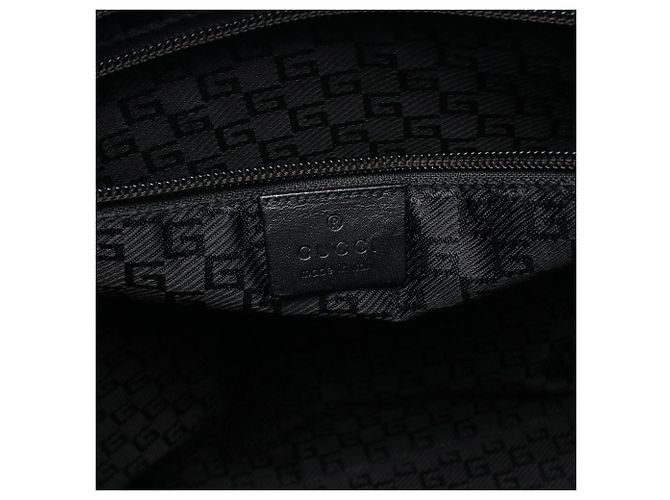 Borsa tote in tela e pelle nera Gucci Nero - vista 4