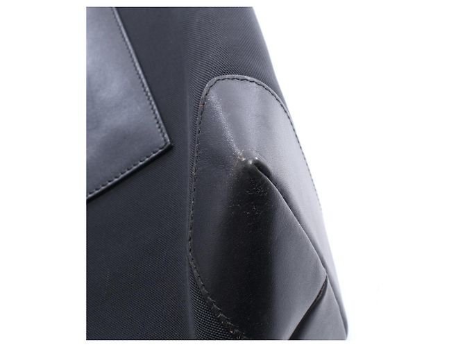 Borsa tote in tela e pelle nera Gucci Nero - vista 8