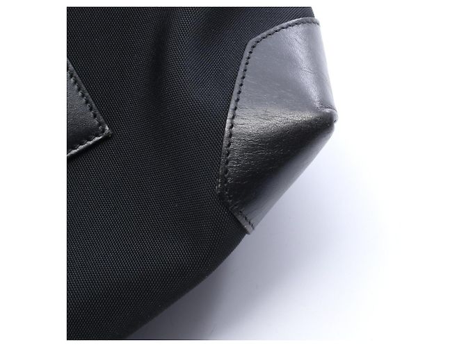 Borsa tote in tela e pelle nera Gucci Nero - vista 9