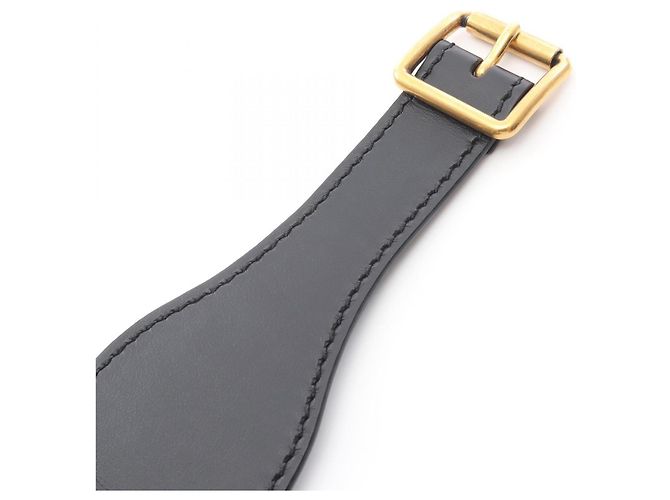 Marine bestickter Gürtel von Christian Dior Marineblau - Ansicht 3