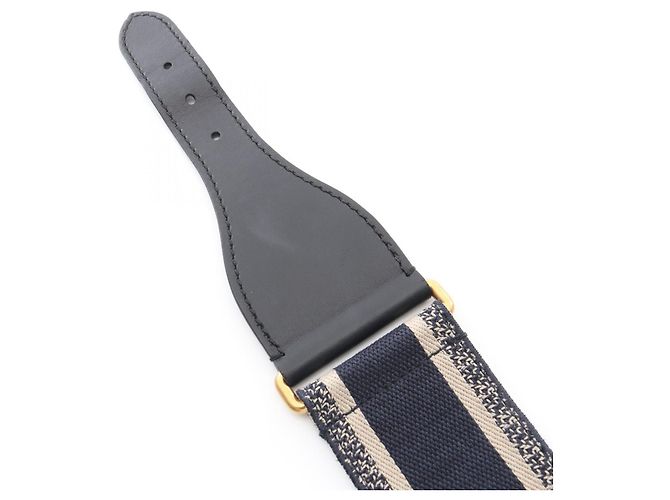 Marine bestickter Gürtel von Christian Dior Marineblau - Ansicht 4