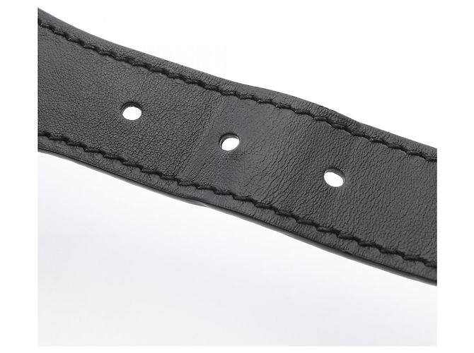 Marine bestickter Gürtel von Christian Dior Marineblau - Ansicht 6