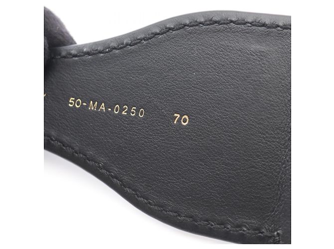 Marine bestickter Gürtel von Christian Dior Marineblau - Ansicht 8