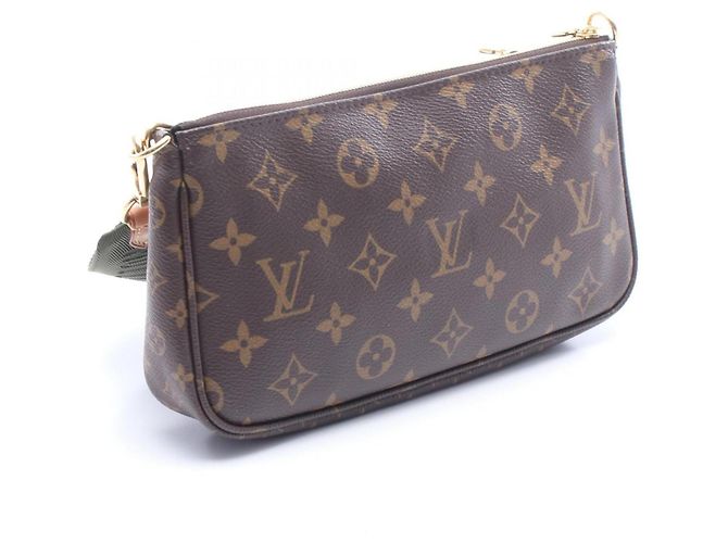 Schultertasche Multi Pochette Accessoires Louis Vuitton Braun Khaki - Ansicht 2