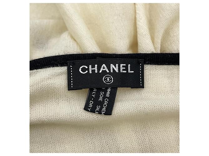 Timeless Stola in cashmere e seta Chanel Nero Crudo - vista 11