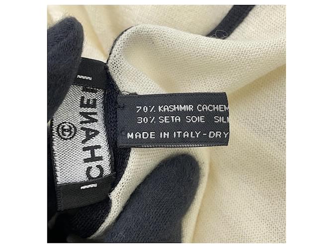 Timeless Stola in cashmere e seta Chanel Nero Crudo - vista 12