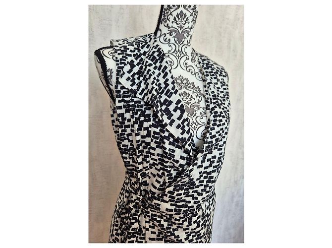 Gerard Darel Vestido de Verano Estampado Gérard Darel Negro Blanco - vista 2