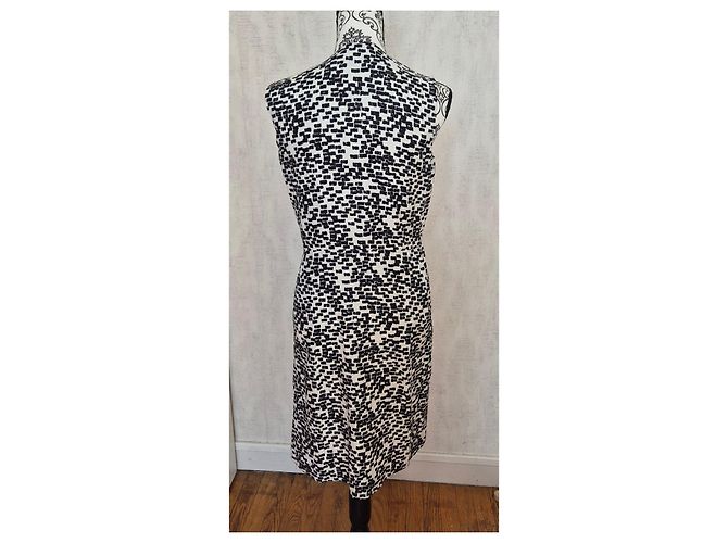 Gerard Darel Vestido de Verano Estampado Gérard Darel Negro Blanco - vista 4