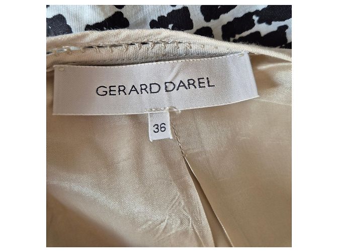 Gerard Darel Beige Leinen-Sommerkleid mit Spitzendetails - Ansicht 6