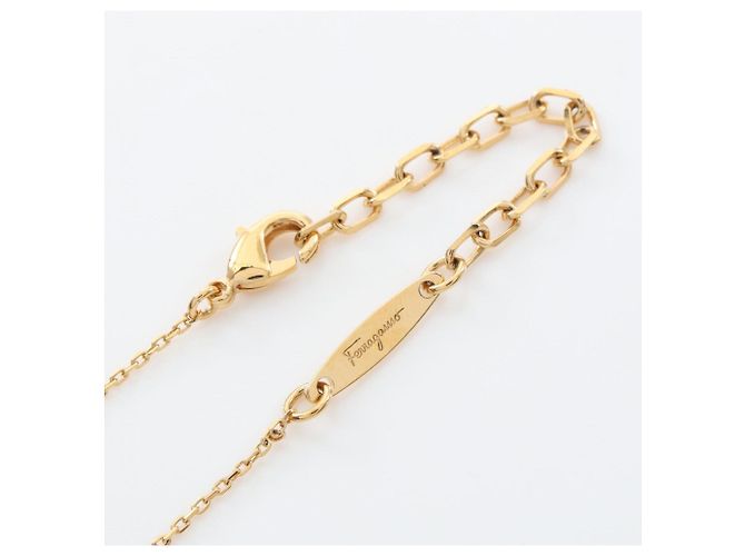 Collana AMO Gancini di Salvatore Ferragamo D'oro - vista 3